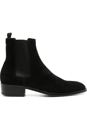 Premiata Buty, Mężczyzna, Czarny, 43 1/2 EU, Skóra, Czarne, lśniące botki Beatles