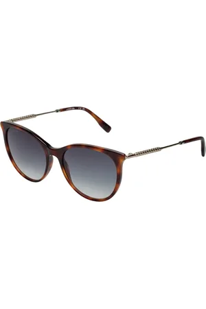 Lacoste Akcesoria, Kobieta, brązowy, ONE SIZE, Okrągłe okulary przeciwsłoneczne z octanu i detalami metalowymi