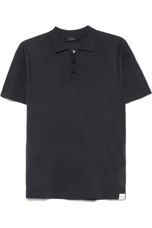 Peuterey Koszulki, Mężczyzna, Niebieski, S, Bawełna, Oxford Krótki Rękaw T-Shirt
