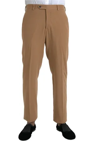 Prada Spodnie, Mężczyzna, Beżowy, M, Kaszmir, Spodnie Eleganckie