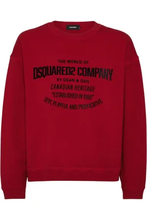 Dsquared2 Bluzy, Mężczyzna, Czerwony, L, Stylowe Swetry Kolekcja