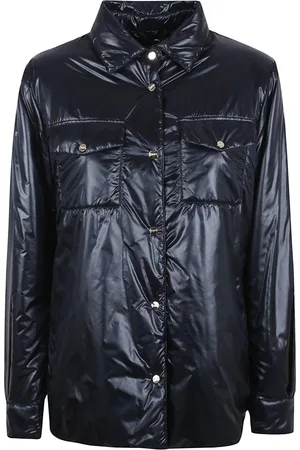 HERNO Kurtki, Kobieta, Niebieski, 2XS, Nylon, Niebieska Kurtka Stylowy Design Lekki Nylon