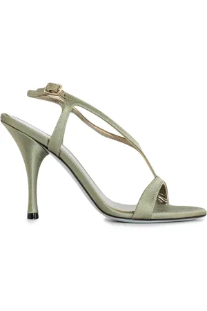 ROBERTO FESTA Buty, Kobieta, Zielony, 38 EU, Zielone Sandały Jennie z Satyny 10cm Obcas