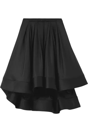 Proenza Schouler Spódnice, Kobieta, Czarny, M, Nylon, Spódnica z jedwabnej tafty nylonowej