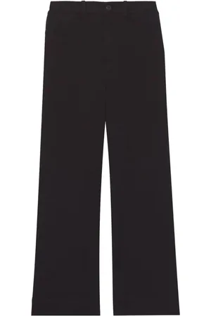 Proenza Schouler Spodnie, Kobieta, Czarny, M, Bawełna, Dżinsowe culottes z szerokimi nogawkami z bawełny