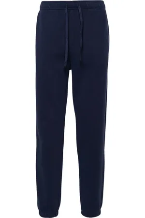 Ralph Lauren Spodnie, Mężczyzna, Niebieski, S, Bawełna, Spodnie dresowe ze sznurkiem w pasie
