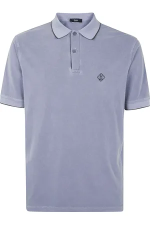 HERNO Koszulki, Mężczyzna, Niebieski, 2XL, Męski Polo Shirt