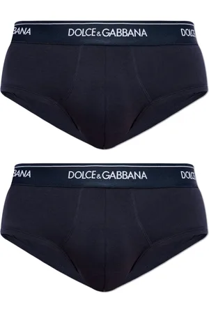 Dolce & Gabbana Bielizna, Mężczyzna, Niebieski, M, Dwupak slipów