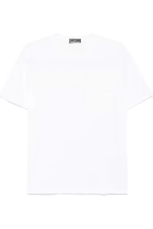 HERNO Koszulki, Mężczyzna, Biały, M, Męski Casual T-shirt
