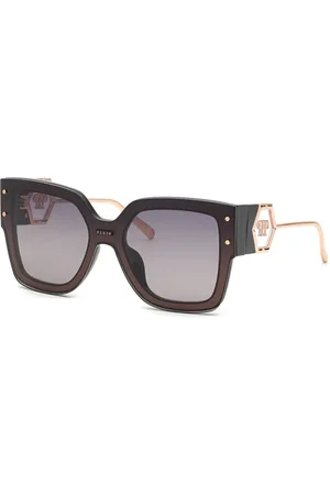 Philipp Plein Akcesoria, Kobieta, Czarny, ONE SIZE, Okulary przeciwsłoneczne Rose Venus