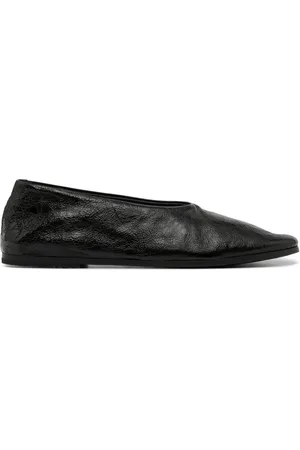 MARSÈLL Buty, Kobieta, Czarny, 39 EU, Czarne skórzane baletki