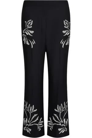 MARELLA Spodnie, Kobieta, Czarny, M, Czarne Spodnie Flare z Satyny