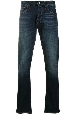 Ralph Lauren Jeansy, Mężczyzna, Niebieski, W31 L34, Bawełna, Skinny Jeansy z 5 kieszeniami