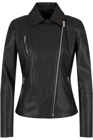 Armani Exchange Kurtki, Kobieta, Czarny, L, Czarne Płaszcze dla Kobiet