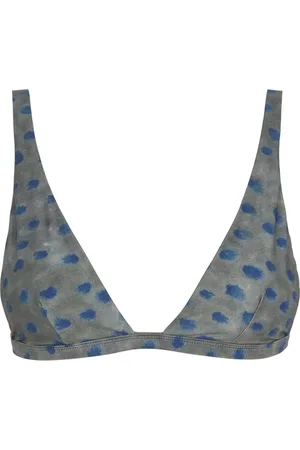 Cortana Stroje kąpielowe, Kobieta, Niebieski, M, Khata, bikini top ciro print