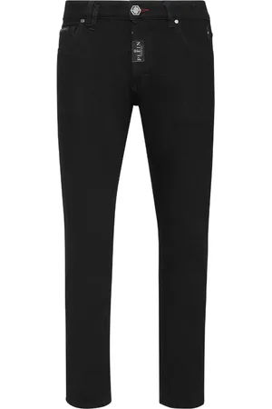 Philipp Plein Jeansy, Mężczyzna, Czarny, W30, Bawełna, Czarne Jeansyy
