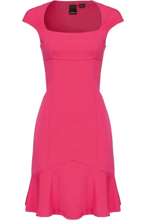 Pinko Sukienki, Kobieta, Różowy, S, Sukienka D Attivo Neoprene Fluido