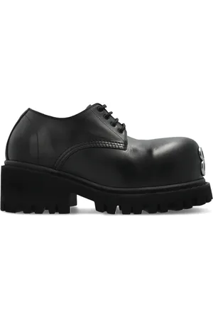 Balenciaga Buty, Mężczyzna, Czarny, 42 EU, Skórzane buty `Stomper`