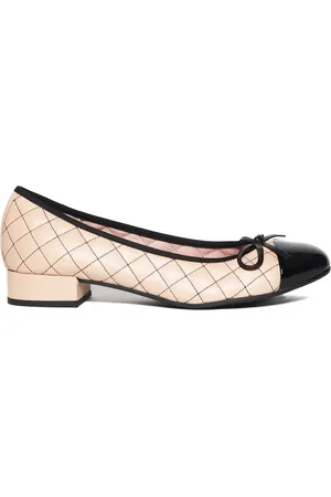 Pretty Ballerinas Buty, Kobieta, Beżowy, 40 EU, Skóra, Baletki ze skóry w kolorze nude i czarnym