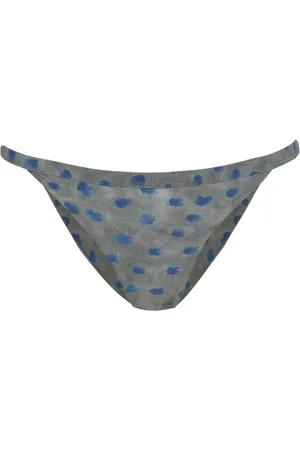 Cortana Stroje kąpielowe, Kobieta, Niebieski, L, Khata, bikini brief ciro print
