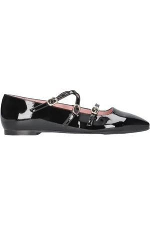 Pretty Ballerinas Buty, Kobieta, Czarny, 38 EU, Skóra, Czarne Lakierowane Baleriny