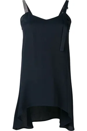 Fabiana Filippi Koszulki, Kobieta, Niebieski, S, Niebieski Top Donna Moda Damska