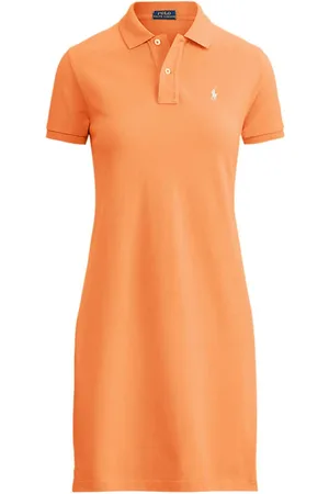 Ralph Lauren Sukienki, Kobieta, Pomarańczowy, S, Elegancka sukienka damska