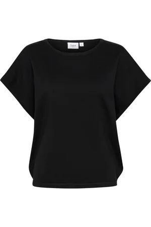 Saint Tropez Swetry, Kobieta, Czarny, S, Czarny Sweter z Dzianiny