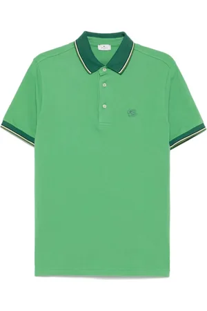 Etro Koszulki, Mężczyzna, Zielony, L, Zielone T-shirty i Pola