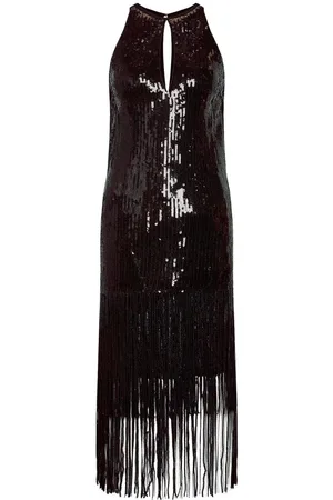 Pinko Sukienki, Kobieta, Czarny, S, Sukienka cekinowa