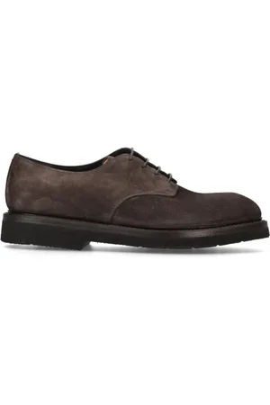 Premiata Buty, Mężczyzna, brązowy, 44 EU, Zamsz, Brązowe zamszowe sznurowane buty Derby