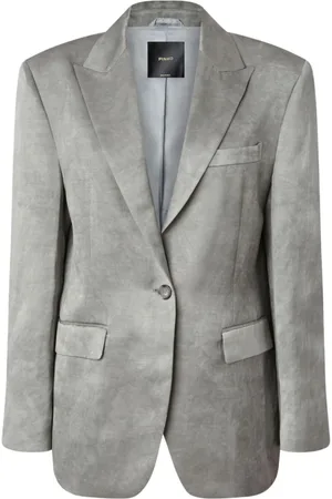 Pinko Kurtki, Kobieta, Szary, M, Bawełna, For You Blazer