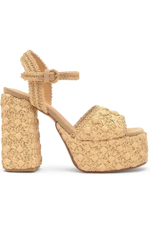 Castaner Buty, Kobieta, Beżowy, 38 EU, Fabiana/262 · Sandały Z Obcasem 13 CM