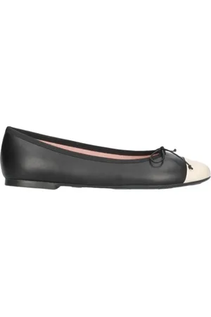 Pretty Ballerinas Buty, Kobieta, Czarny, 41 EU, Skóra, Czarne skórzane baleriny