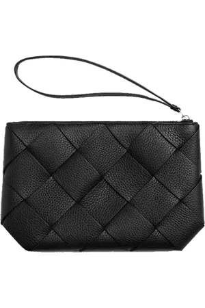 Bottega Veneta Torebki, Mężczyzna, Czarny, ONE SIZE, Skóra, Diago Medium Pouch Skórzana Kopertówka