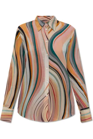 Paul Smith Bluzki, Kobieta, Wielobarwność, M, Koszula z jedwabistym wykończeniem