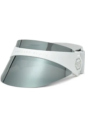 Philipp Plein Akcesoria, unisex, Biały, ONE SIZE, Plein F.i.t. Future IS Today Visiera-K