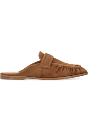 Pinko Buty, Kobieta, brązowy, 36 EU, Zamsz, Sandały Mules z zamszowym logo