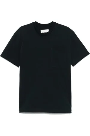 Jil Sander Koszulki, Mężczyzna, Czarny, M, Niebieski Bawełniany T-shirt z Kieszenią