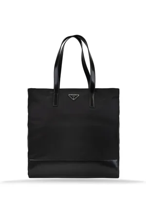 Prada Torebki, Kobieta, Czarny, ONE SIZE, Skóra, Stylowa torba na ramię z zamkiem błyskawicznym