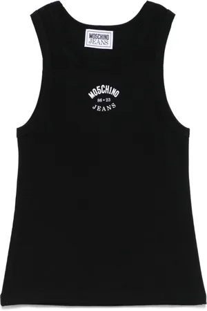 Moschino Koszulki, Kobieta, Czarny, XS, Stylowy Top do Jeansyów