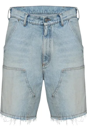 Maison Margiela Szorty, Mężczyzna, Niebieski, W30, Jasnoniebieskie Szorty Jeansyowe z Kieszeniami