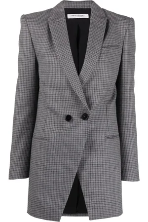 Serafini Kurtki, Kobieta, Szary, S, Wełna, Giacca Blazer