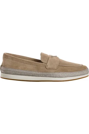Prada Buty, Mężczyzna, Beżowy, 42 EU, Zamsz, Espadryle Biarritz