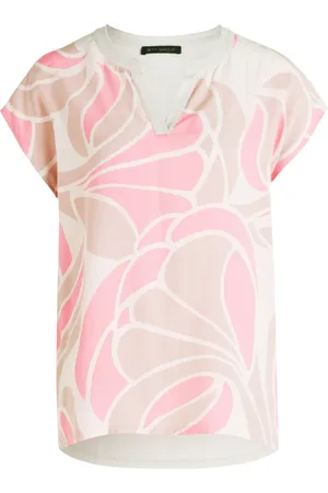 Betty Barclay Bluzki, Kobieta, Wielobarwność, S, Paski Casual Shirt z Kwiatowym Wzorem