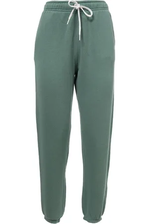 Ralph Lauren Spodnie, Kobieta, Zielony, M, Bawełna, Dopasowane spodnie dresowe z bawełny z niebieskim logo kucyka