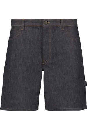 Courrèges Szorty, Mężczyzna, Szary, W29, Denim, Denim Wide Leg Spodnie