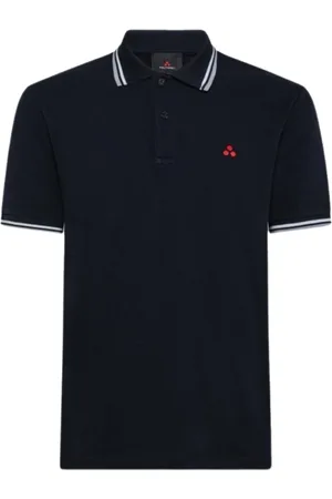 Peuterey Koszulki, Mężczyzna, Czarny, S, Bawełna, Iconic Polo Cotton Stretch