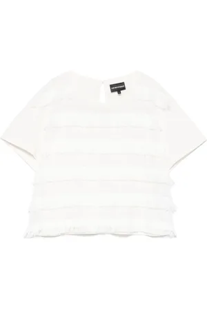 Emporio Armani Koszulki, Kobieta, Biały, M, Białe T-shirty i Pola z Logo