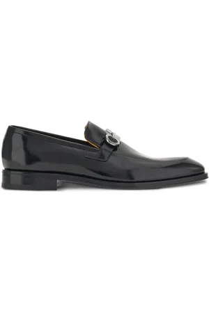 Salvatore Ferragamo Buty, Mężczyzna, Czarny, 42 EU, Czarne Gancini Mokasyny